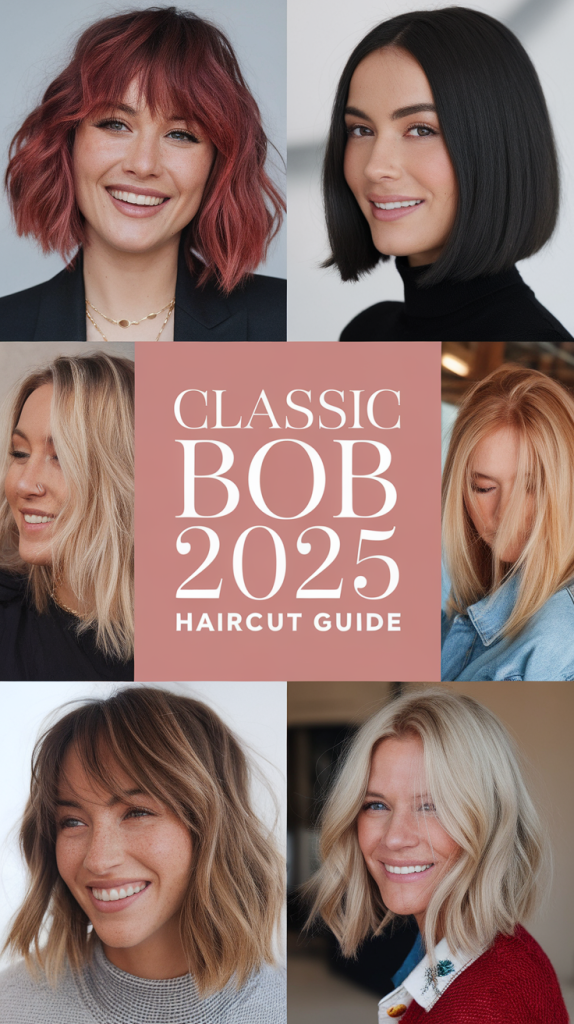 Classic Bob 2025 Haircut Trends: Sleek, Layered, Wavy, and Textured Styles for Every Face Shape