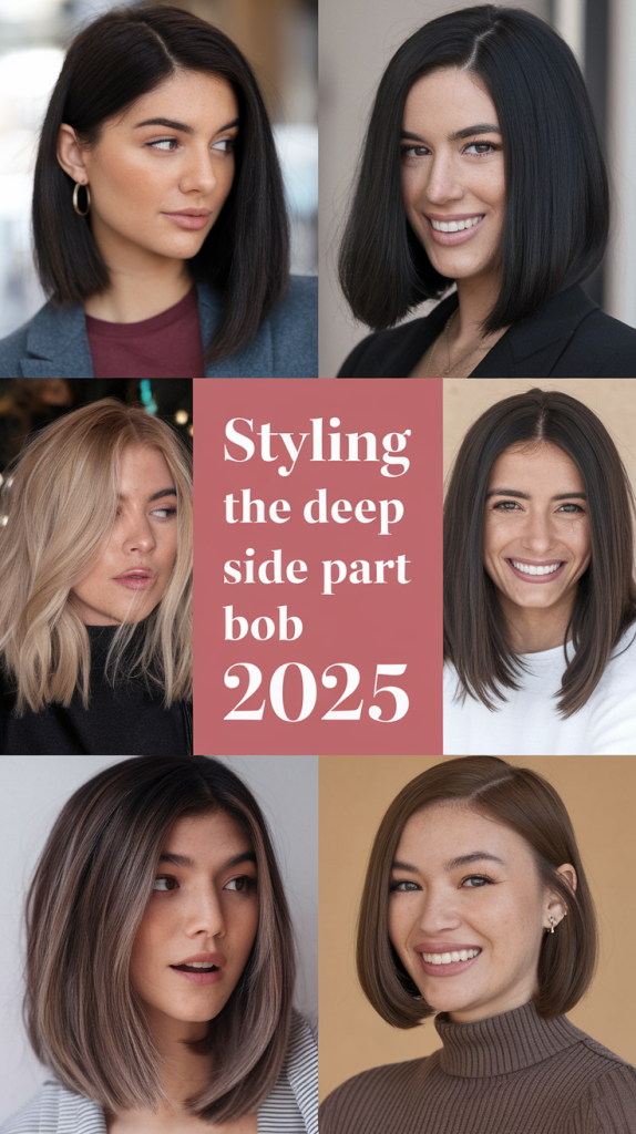 Discover the Elegance of Deep Side Part Bob 2025: Chic & Sophisticated Styles