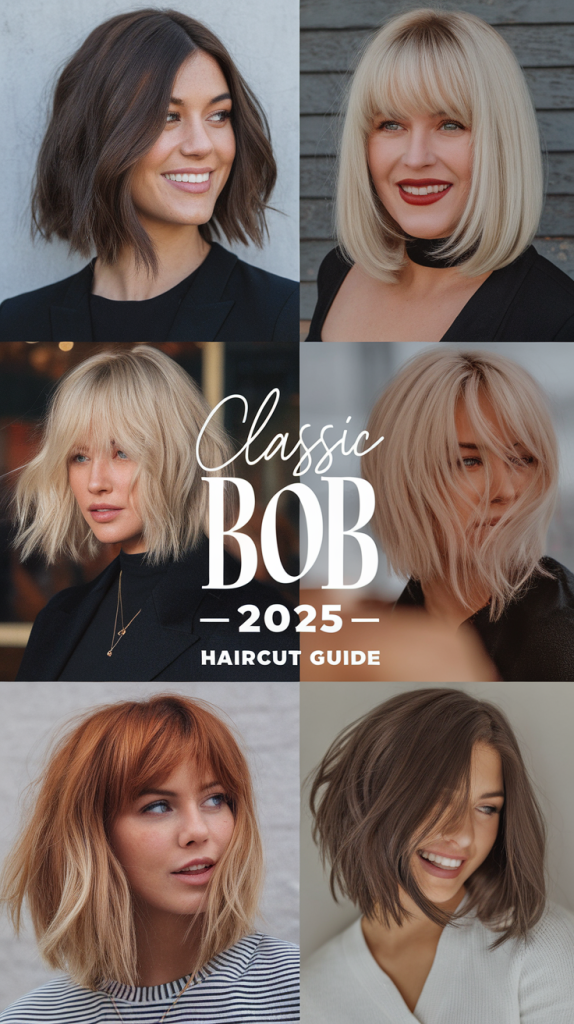 Classic Bob 2025 Haircut Trends: Sleek, Layered, Wavy, and Textured Styles for Every Face Shape