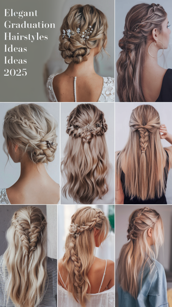 Graduation Hairstyles Ideas 2025 – Elegant & Trendy Looks for Your Big Day