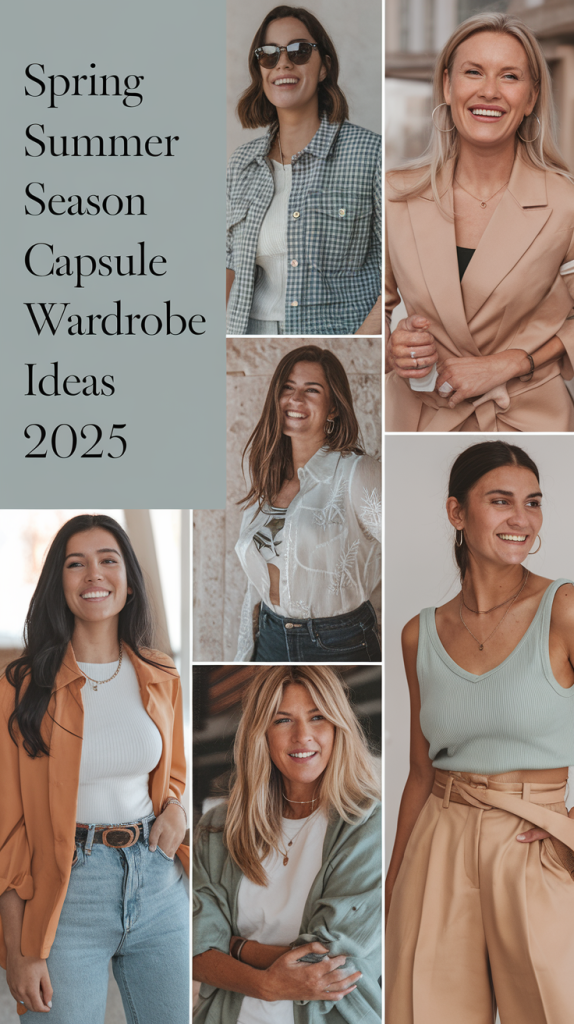 Spring Summer Season Capsule Wardrobe Ideas 2025 – Chic & Versatile Looks