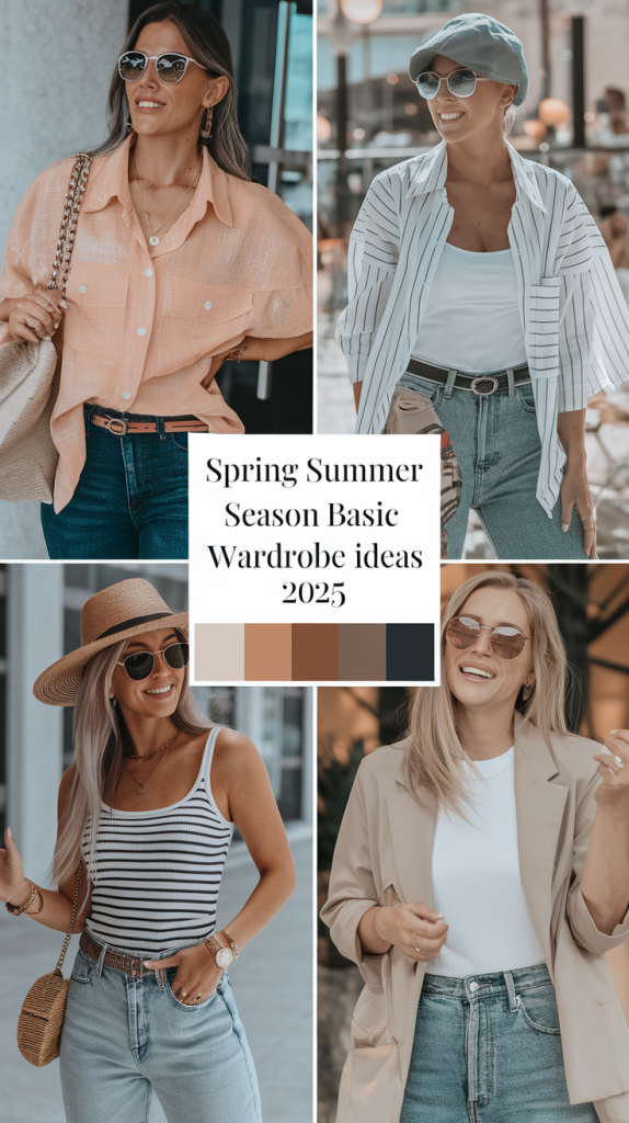 Spring Summer Season Basic Wardrobe Ideas 2025: Essential Dresses, Versatile Denim, Elegant Maxi Outfits, and Effortlessly Chic Styles for Warm Months