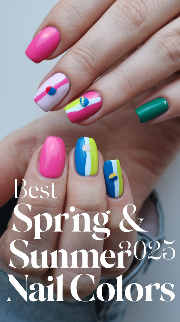 Spring Summer Season Nails Color Ideas 2025: Trendy Designs & Shades