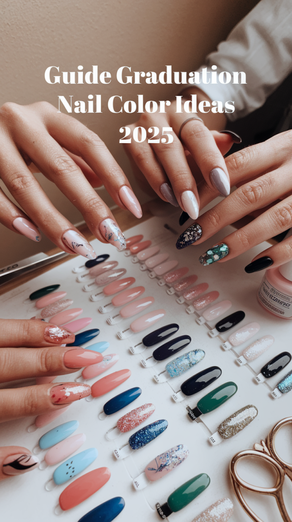 Graduation Nail Color Ideas 2025 – Stunning Solid and Colorful Styles