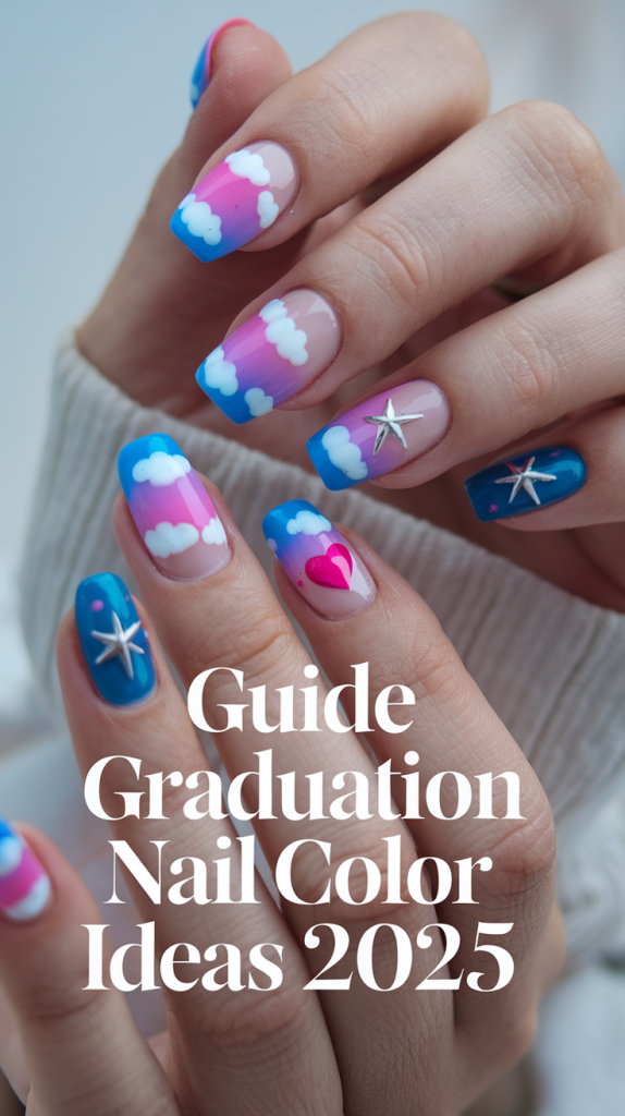 Graduation Nail Color Ideas 2025 – Stunning Solid and Colorful Styles