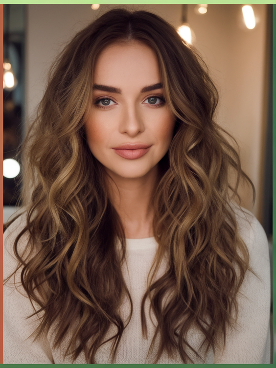 Highlights for Brunettes Sun Kissed Summer 2025: Brown Hair and Blonde Color Balayage Ideas