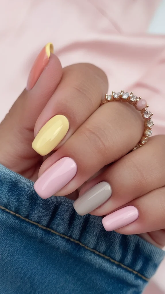 Chic June Nails Ideas 2025 with Florals and Pastels