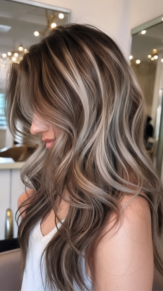 Highlights for Brunettes Sun Kissed Summer 2025: Brown Hair and Blonde Color Balayage Ideas