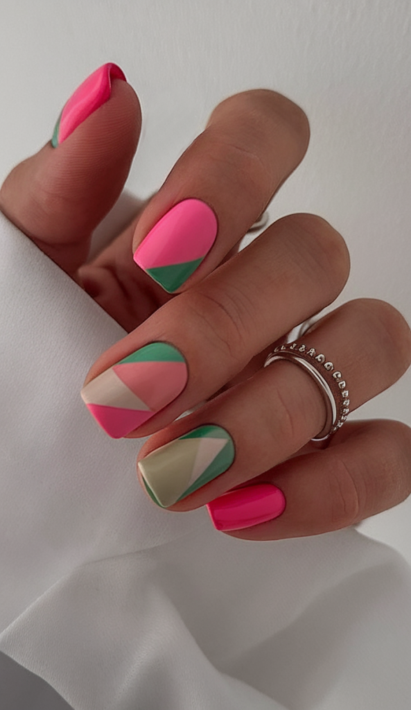 Chic June Nails Ideas 2025 with Florals and Pastels