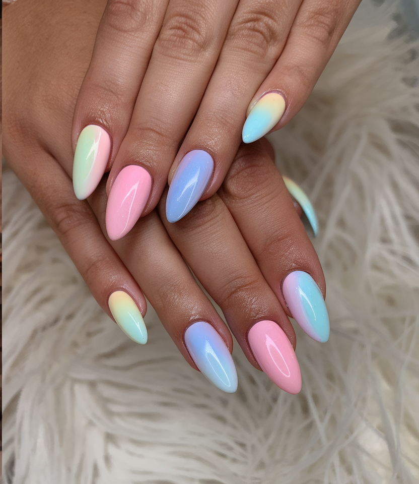 Chic June Nails Ideas 2025 with Florals and Pastels