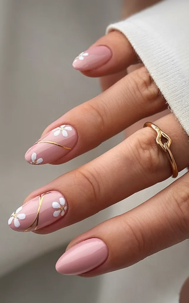 Chic June Nails Ideas 2025 with Florals and Pastels