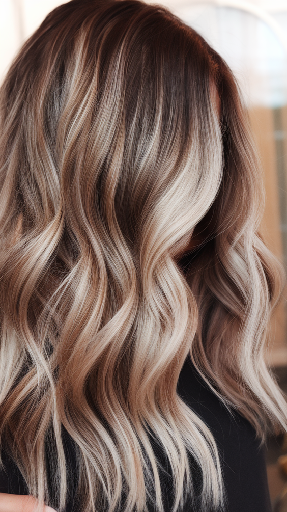 Highlights for Brunettes Sun Kissed Summer 2025: Brown Hair and Blonde Color Balayage Ideas
