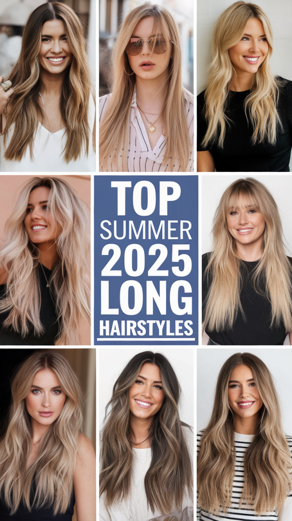 Gorgeous Long Hair Ideas for Summer 2025: Wavy, Straight, Curly Styles You'll Love