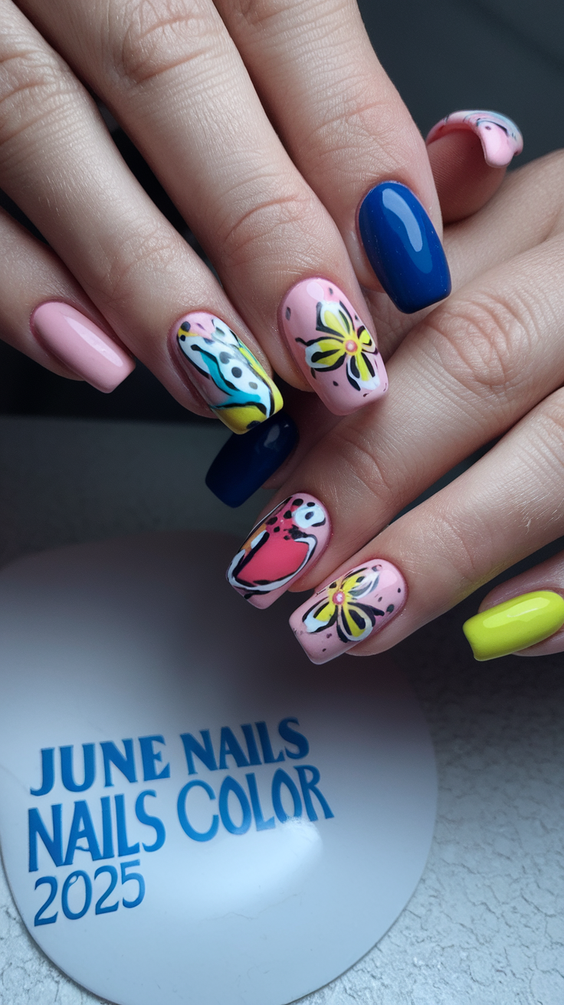 June Nails Color Ideas 2025 for Every Vibe: From Floral to Ombre to Soft Summer Pastels
