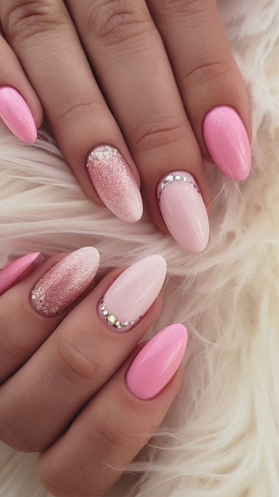 Summer Almonds Nails Ideas 2025 for Colorful Beach Vacation Looks with Classy Simple Designs