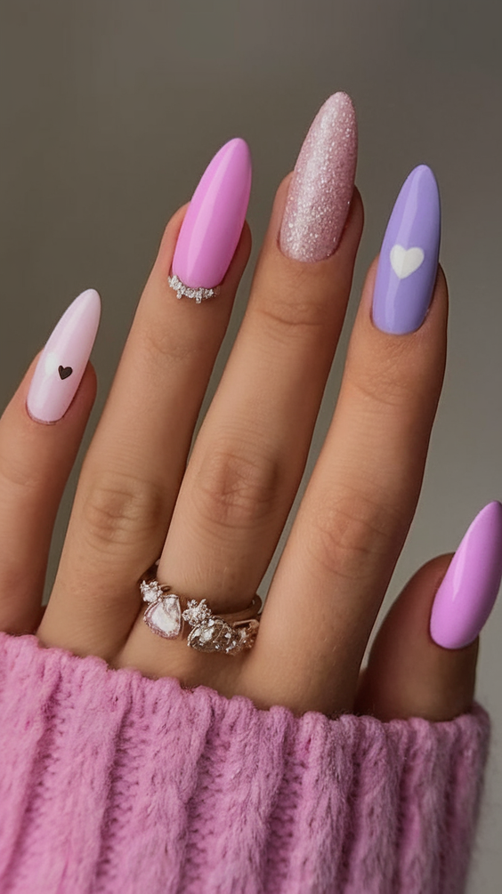Summer Almonds Nails Ideas 2025 for Colorful Beach Vacation Looks with Classy Simple Designs