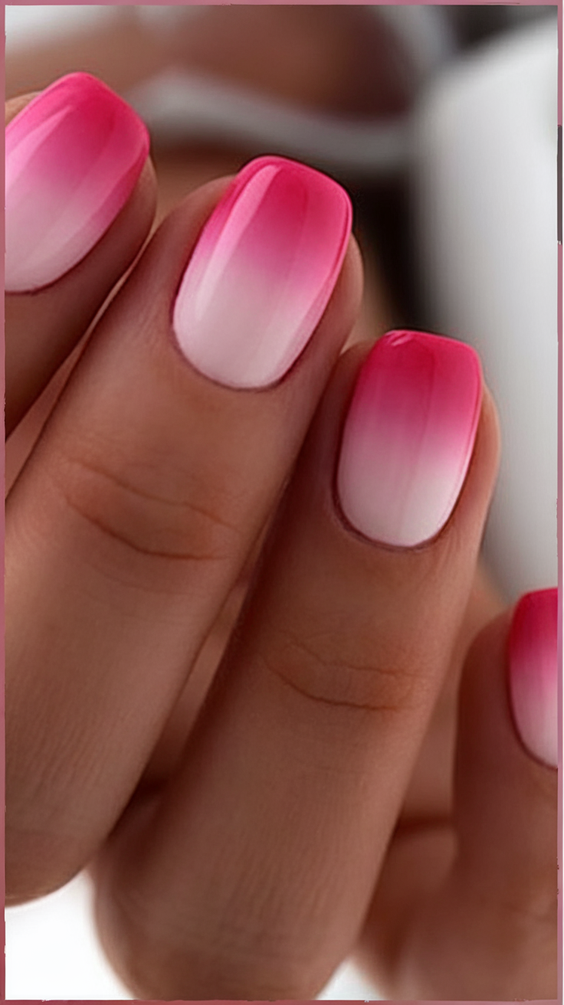 Bright Ombre Summer Nails Ideas 2025: Hot Pink, Pastel & Neon Colors for Holidays, Brunettes, and Gel Looks