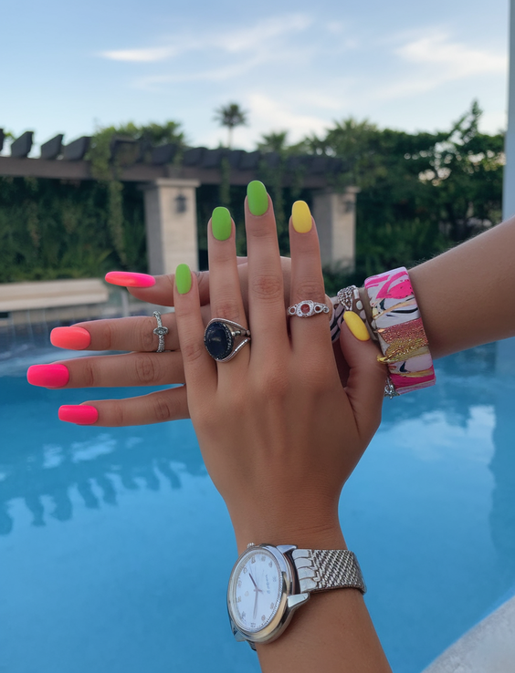 Neon Summer Nail Ideas 2025 for Bold and Bright Looks All Season Long