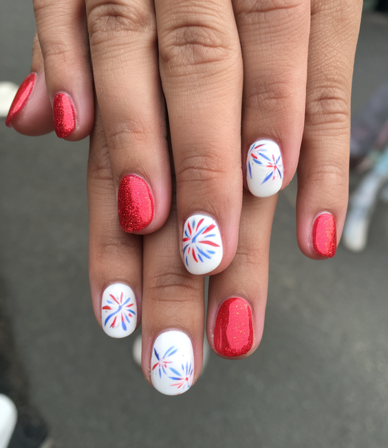 Simple Fourth of July Nails Ideas 2025 for Easy Patriotic Manicures at Home This Independence Day
