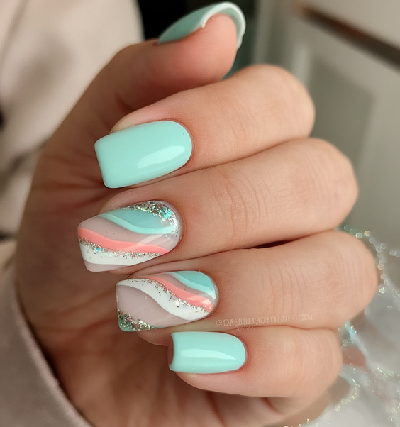 Fresh Summer Acrylic Nail Ideas 2025 with Bright Colors, Floral Accents, and Modern Art Vibes