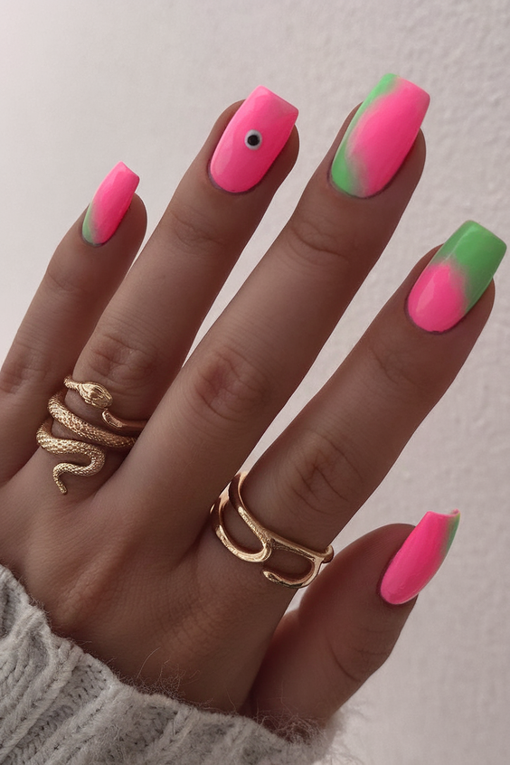 Vacation Nails Ideas 2025: Bright Neon Trends for Poolside Perfection This Summer