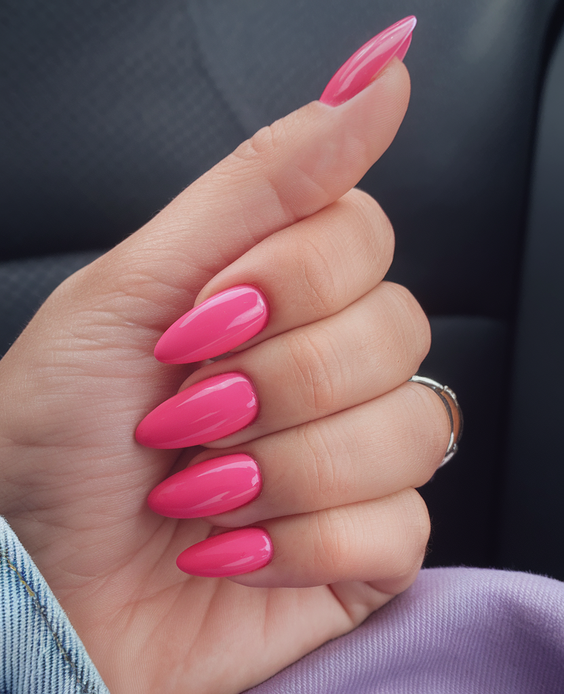 Summer Pink Nails Ideas 2025 to Match Your Skirt Outfit and Solid Gel Toenails for Vacation