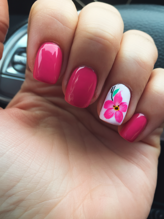 Tropical Sunset and Palm Tree Hawaii Nails Ideas 2025 for Vibrant Summer Vibes