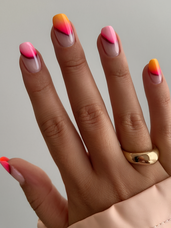 Summer Gel Nail Design Ideas 2025 with Bold Color Combos, Shapes, and Artistic Details