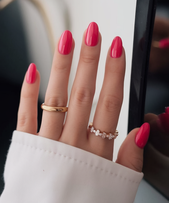 Summer Pink Nails Ideas 2025 to Match Your Skirt Outfit and Solid Gel Toenails for Vacation