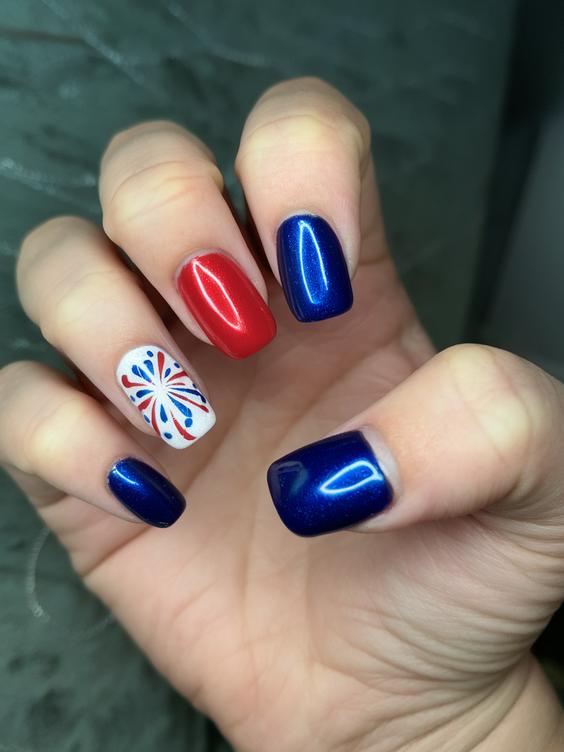 Fourth of July Nails Designs Ideas 2025: Creative Patriotic Nail Art for Summer Parties and Fireworks