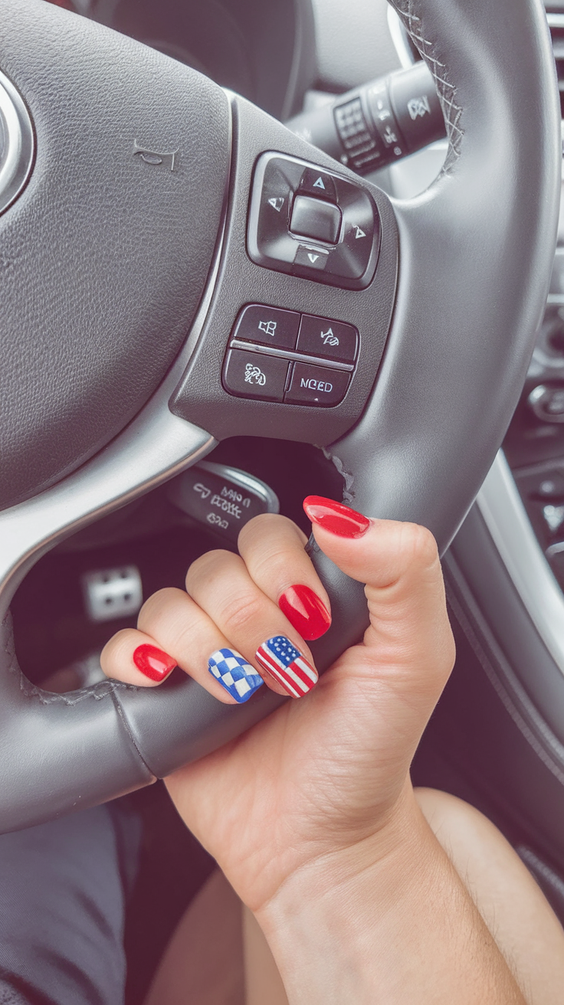 Simple 4th of July Nails Ideas 2025 for Easy Patriotic Manicures Anyone Can Do at Home