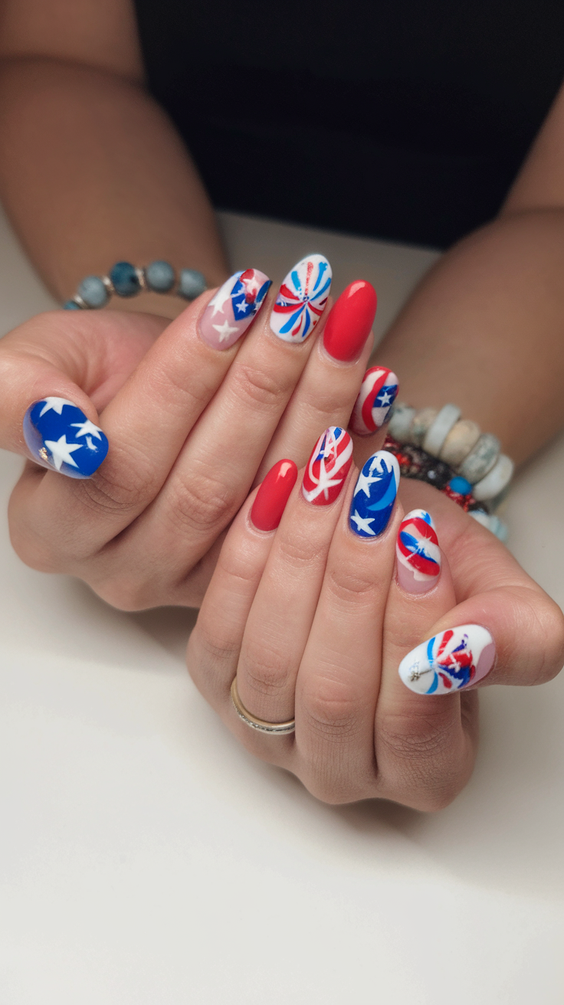 July Nails Color Ideas 2025: Trendy Red, Blue & Summer Designs for Every 4th of July and Wedding