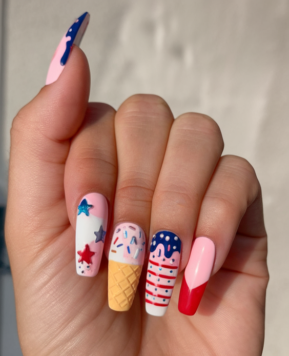 Simple 4th of July Nails Ideas 2025 for Easy Patriotic Manicures Anyone Can Do at Home