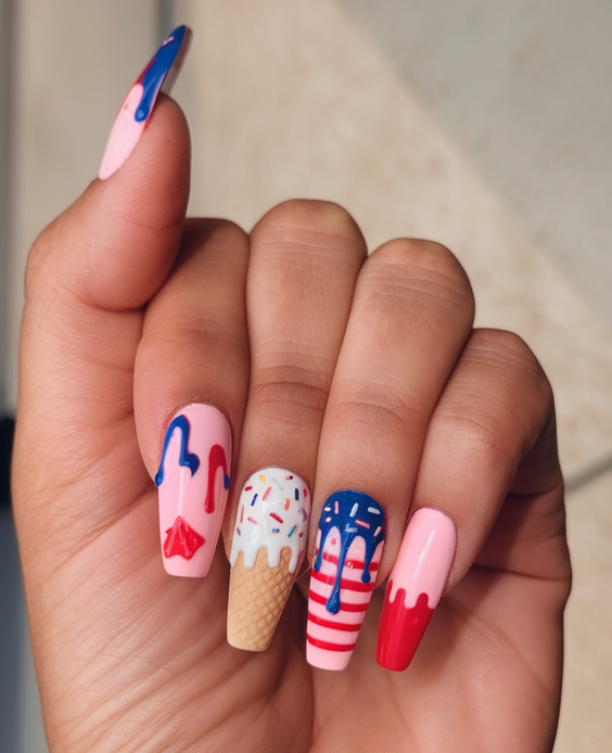 Simple Fourth of July Nails Ideas 2025 for Easy Patriotic Manicures at Home This Independence Day