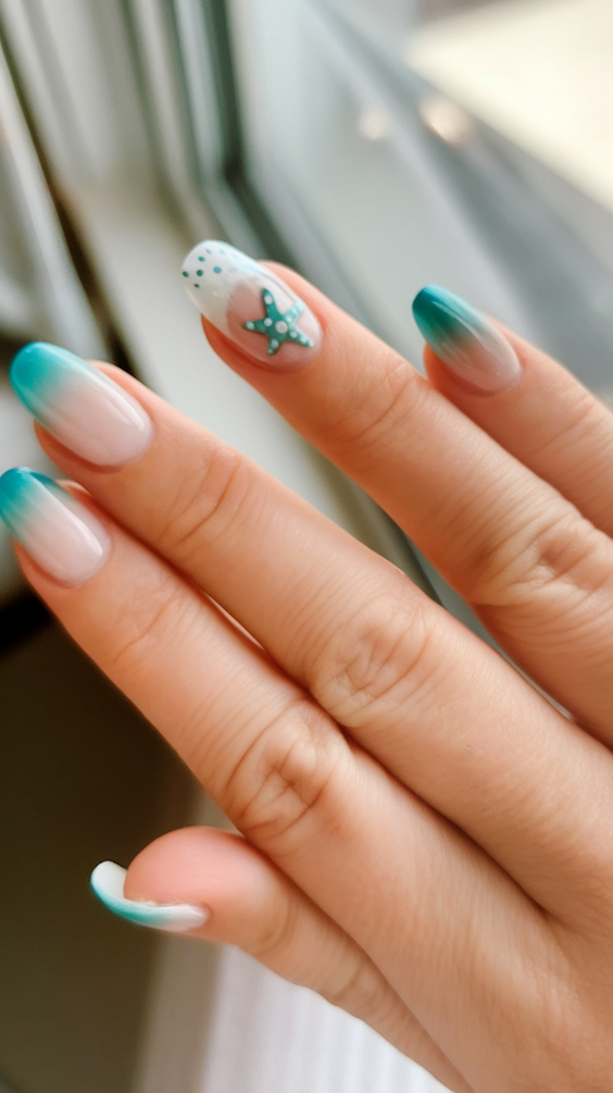 Tropical Sunset and Palm Tree Hawaii Nails Ideas 2025 for Vibrant Summer Vibes