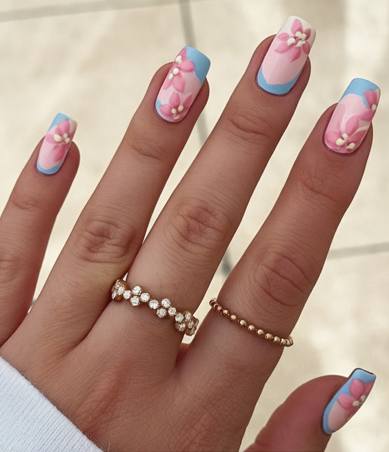 Bright Summer Nail Inspo 2025 with Bold Neon Colors and Pastel Florals for All Nail Shapes