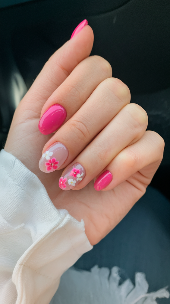 Summer Pink Nails Ideas 2025 to Match Your Skirt Outfit and Solid Gel Toenails for Vacation