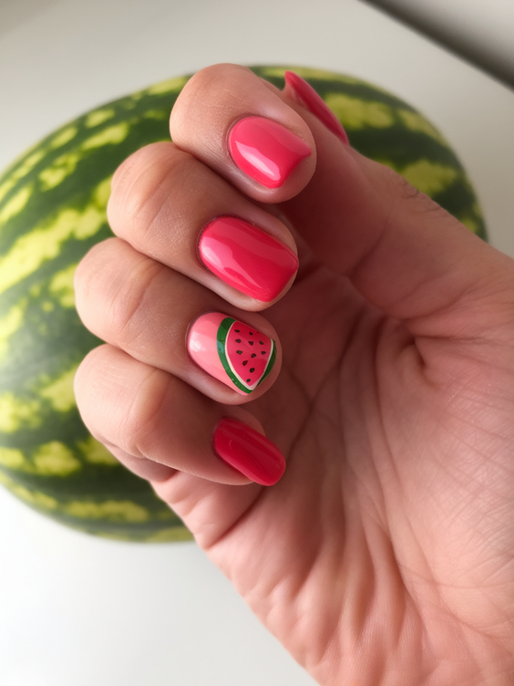 Fresh Watermelon Nails Ideas 2025 That Make Every Summer Outfit Pop with Color and Personality