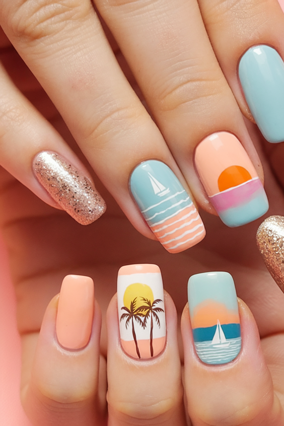 Try These Summer Nail Ideas 2025 Simple Looks for Beach Days, Parties, and Everything In Between