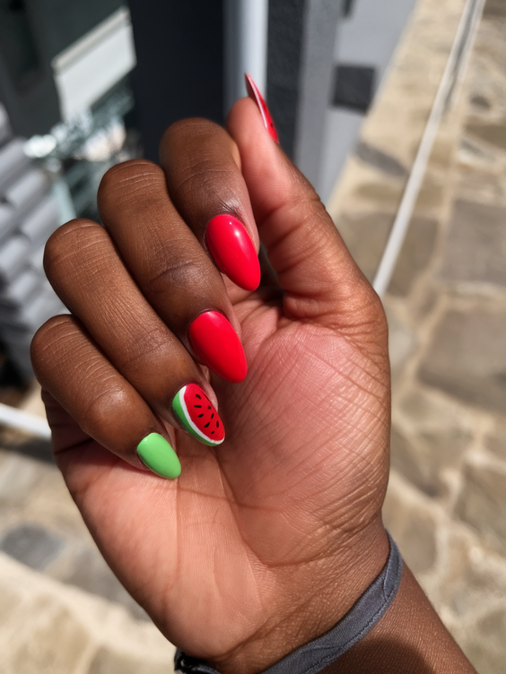 Fresh Watermelon Nails Ideas 2025 That Make Every Summer Outfit Pop with Color and Personality