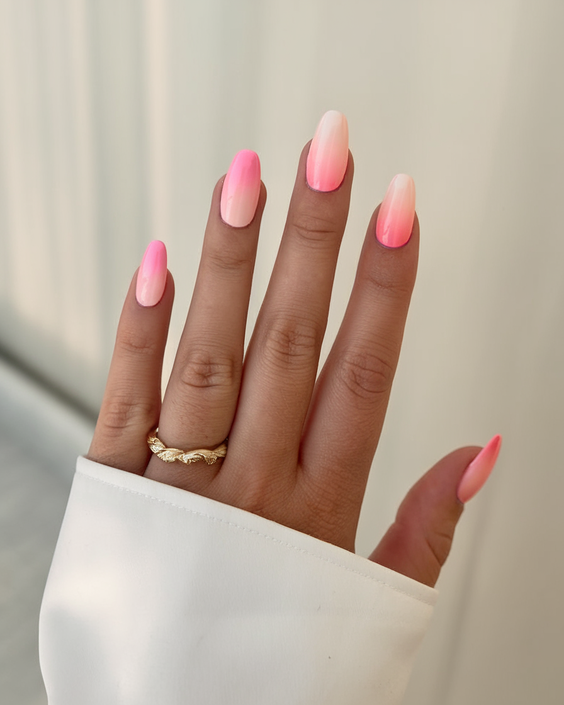 Bright Ombre Summer Nails Ideas 2025: Hot Pink, Pastel & Neon Colors for Holidays, Brunettes, and Gel Looks