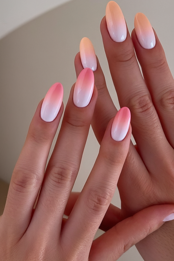 Bright Ombre Summer Nails Ideas 2025: Hot Pink, Pastel & Neon Colors for Holidays, Brunettes, and Gel Looks