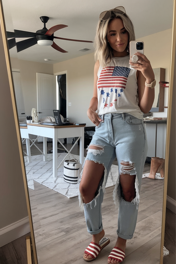 Fourth of July Outfits Ideas 2025: Trendsetting Women’s Street Style Patriotic Looks for Every Parade