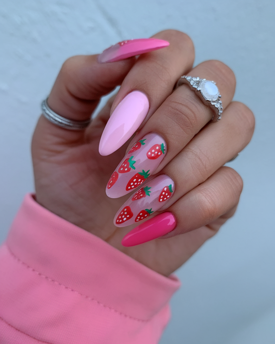 Fresh Summer Acrylic Nail Ideas 2025 with Bright Colors, Floral Accents, and Modern Art Vibes