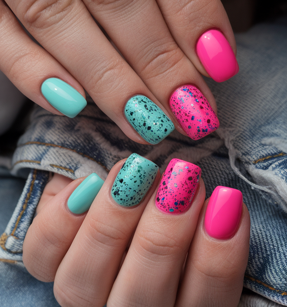 Summer Gel Nail Design Ideas 2025 with Bold Color Combos, Shapes, and Artistic Details