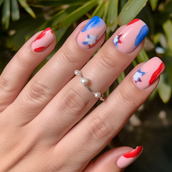 Simple 4th of July Nails Ideas 2025 for Easy Patriotic Manicures Anyone Can Do at Home