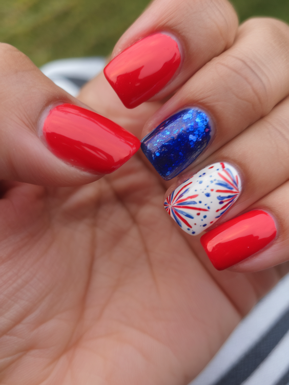 Simple Fourth of July Nails Ideas 2025 for Easy Patriotic Manicures at Home This Independence Day