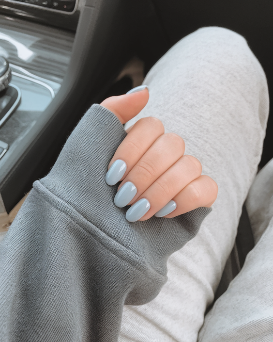 Bright Summer Blue Nails Ideas 2025 for Beach Vacations, Almond Shapes, and Simple Square Designs