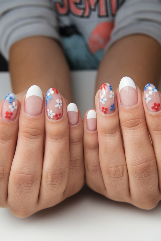 Celebrate with Sparkling Ombre Fourth of July Nails Ideas 2025 for a Festive Summer Manicure
