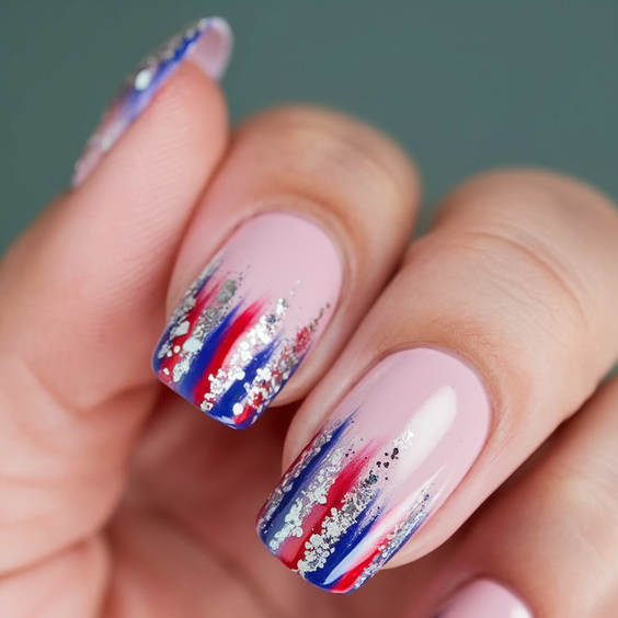 Simple 4th of July Nails Ideas 2025 for Easy Patriotic Manicures Anyone Can Do at Home